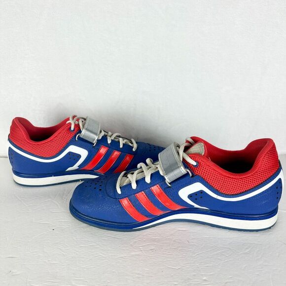 Adidas Mens Powerlift 2.0 Shoes Size 10.5 Weightlifting Red White Blue G96435 main image 8